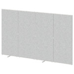 SIDORNA Room divider, grey, 320x195 cm