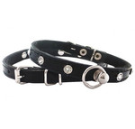 Chaba Leather Dog Collar 10mm/30cm, black