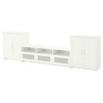 BRIMNES TV storage combination, white, 336x41x95 cm