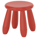 MAMMUT Children's stool, indoor/outdoor/red