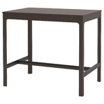 EKEDALEN Bar table, dark brown, 120x80 cm