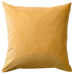 SANELA Cushion cover, golden-brown, 50x50 cm
