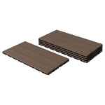 UTLÄNGAN Floor decking, outdoor, brown, 0.90 m²