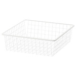 JONAXEL Wire basket, white, 50x51x15 cm