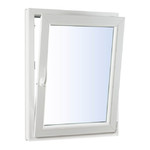 Tilt-and-Turn Triple-Pane PVC Window 565 x 1135 mm, right, white