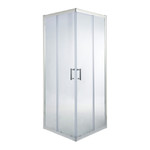 Cooke & Lewis Shower Enclosure Onega 70x70x190cm, chrome/transparent