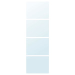 AULI 4 panels for sliding door frame, mirror glass, 75x236 cm