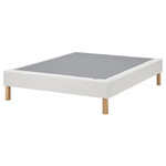 LYNGÖR Sprung mattress base with legs, white, 180x200 cm