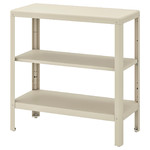 KOLBJÖRN Shelf unit, indoor/outdoor, beige, 80x81 cm