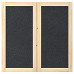 IVAR Door, dark grey/felt, 42x83 cm