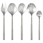 FRÖJDA 5-piece serving set, stainless steel