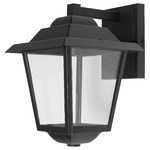 BÄCKFRÄNE Wall lamp, wired-in installation, outdoor, black