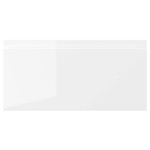 VOXTORP Drawer front, high-gloss white, 40x20 cm