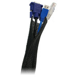 LogiLink Flexible Cable Organiser, black