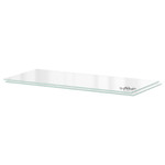 UTRUSTA Shelf, glass, 80x37 cm, 2 pack