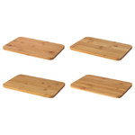 BRONSSOPP Sandwich tray, bamboo, 4 pack