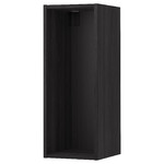 METOD Wall cabinet frame, wood effect black, 30x37x80 cm