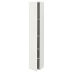 ENHET Hi cb w 4 shlvs/door, white, 30x30x180 cm