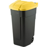Curver Waste Sorting Bin 110l, black/yellow lid