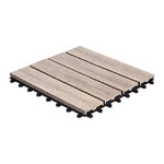 Composite Deck Tile DLH 4L 30x30cm, grey, 1pc