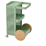 DAJLIEN Trolley, light green, 42x39x65 cm