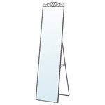 KARMSUND Standing mirror, black, 40x167 cm