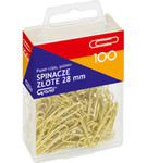 Paper Clips 28mm 100pcs, gold