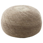 SANDARED Pouffe, beige, 45 cm