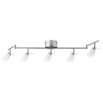 TIDIG Ceiling spotlight with 5 spots, nickel-plated