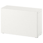 BESTÅ Shelf unit with door, white/Laxviken white, 60x22x38 cm