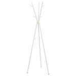 EKRAR Hat and coat stand, white, 169 cm