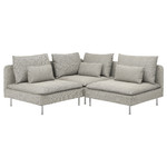 SÖDERHAMN Corner sofa, 3-seat, Viarp beige/brown