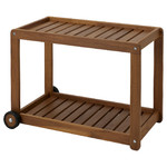 BRÖGGAN Trolley, outdoor, acacia light brown stained, 83x40x57 cm