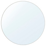 LINDBYN Mirror, white, 110 cm