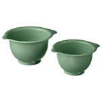 VISPAD Mixing bowl, set of 2, dark green, 2 pack