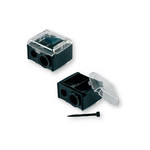 Pencil Sharpener Double Black 1pc