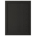 LERHYTTAN Door, black stained, 60x80 cm