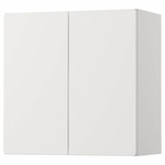 SMÅSTAD Wall cabinet, white white, with 1 shelf, 60x30x60 cm