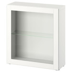 BESTÅ Shelf unit with door, white, Ostvik white, 60x22x64 cm