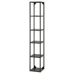 ENHET High fr w shelves, anthracite, 30x30x180 cm