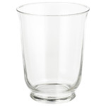 POMP Vase/lantern, clear glass, 18 cm