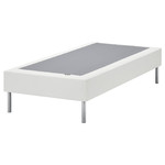 LYNGÖR Slatted mattress base with legs, white, 90x200 cm