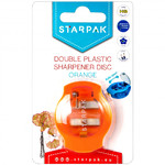 Starpak Double Plastic Sharpener Disc, orange