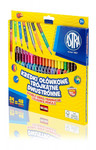 Astra Triangular Double-sided Coloured Pencils 24pcs 48 Colours