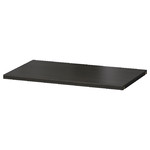 BESTÅ Shelf, black-brown, 56x36 cm