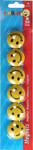 Magnets Smiley 30mm 6pcs, random colours