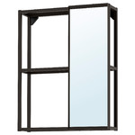 ENHET Mirror cabinet, anthracite, 60x15x75 cm