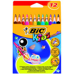 BIC Coloured Pencil Crayons Kids Evolution Ecolutions 12pcs