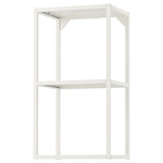 ENHET Wall fr w shelves, white, 40x30x75 cm