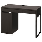 MICKE Desk, black-brown, 105x50 cm